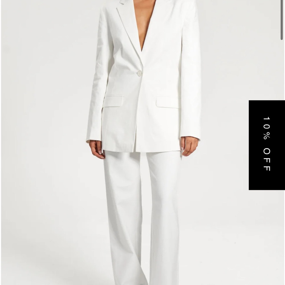 Elegant White Blazer and pant set